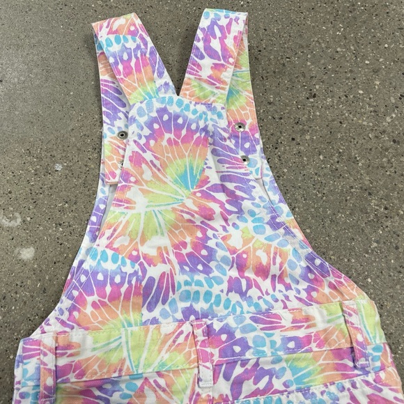 The Childrens Place Girl's Size 5 Butterfly Wings Denim Overall Jumper Romper - Picture 7 of 10